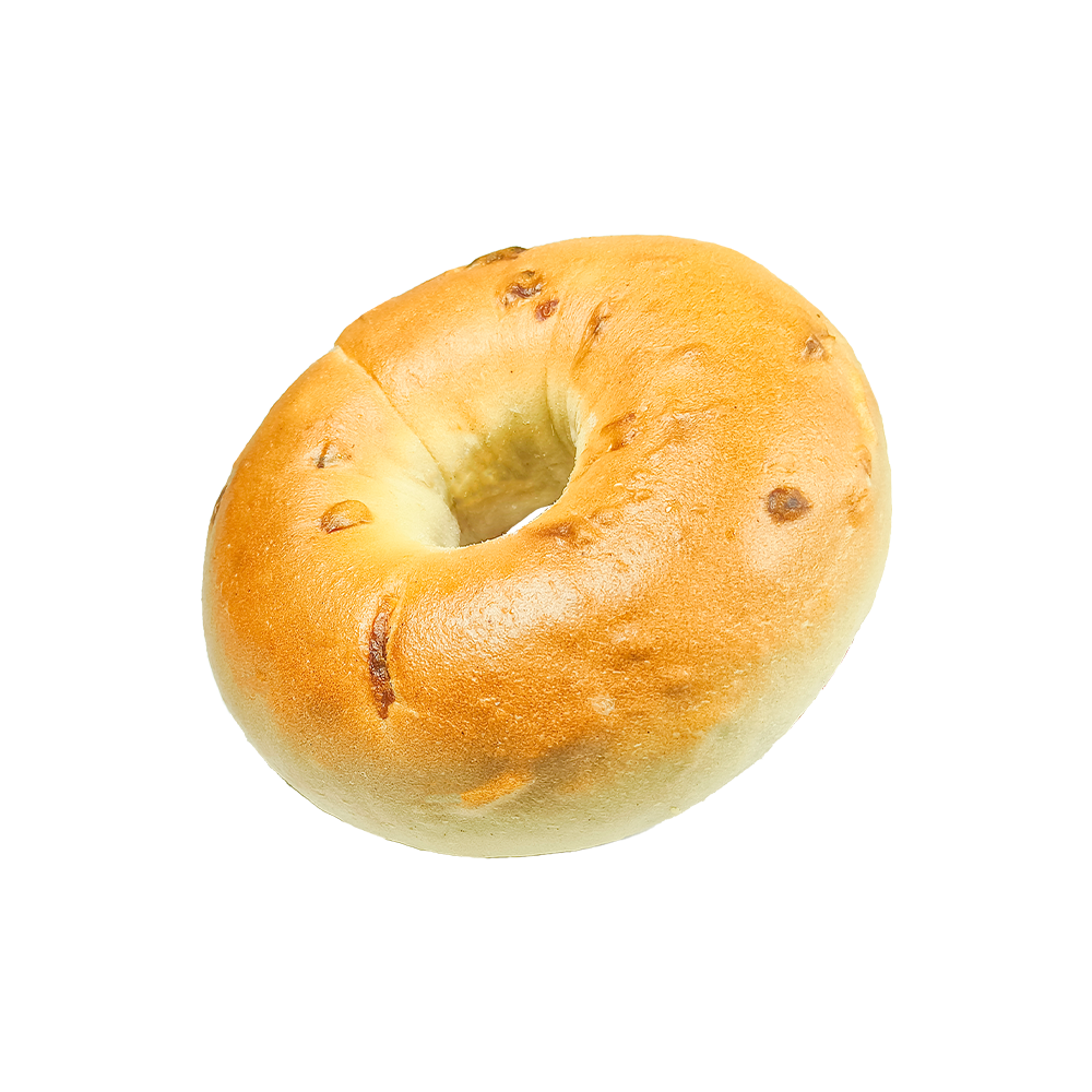 Salt og velsmakende stekt løkbagel Salt og velsmakende stekt løkbagel