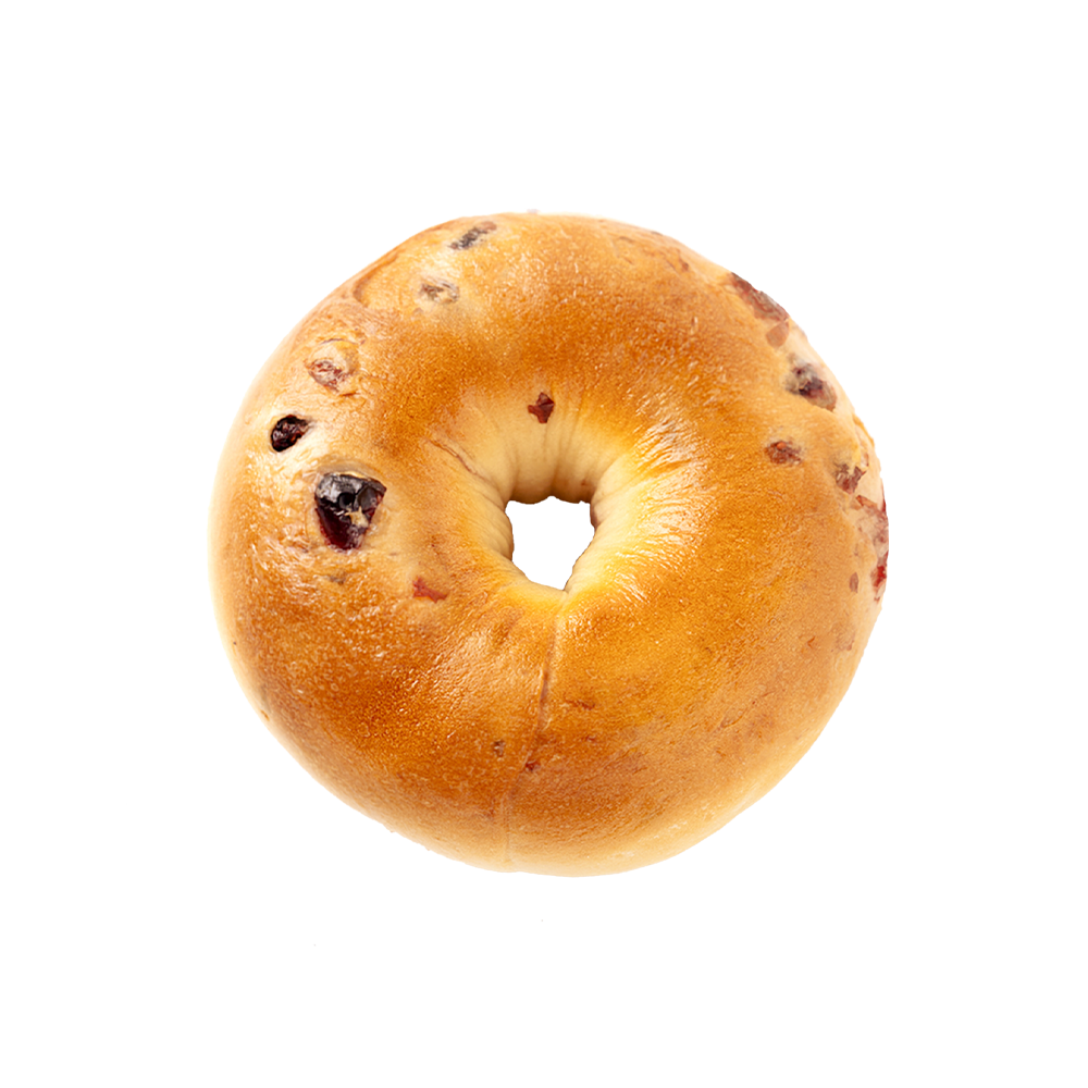 Sunn og fettfattig tranebærbagel