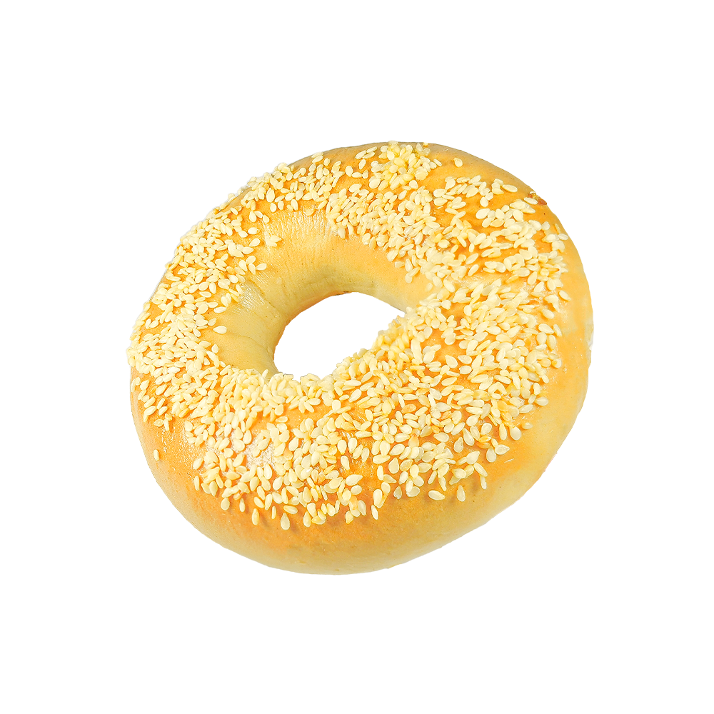 Høykvalitets hvetekilde saltet sesambagel