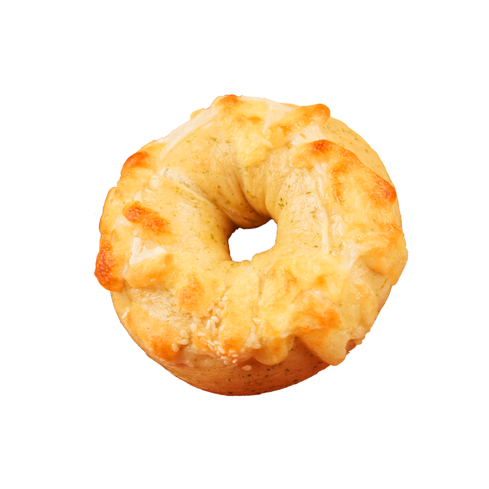 Gylden og sprø potetbaconbagel Gylden og sprø potetbaconbagel
