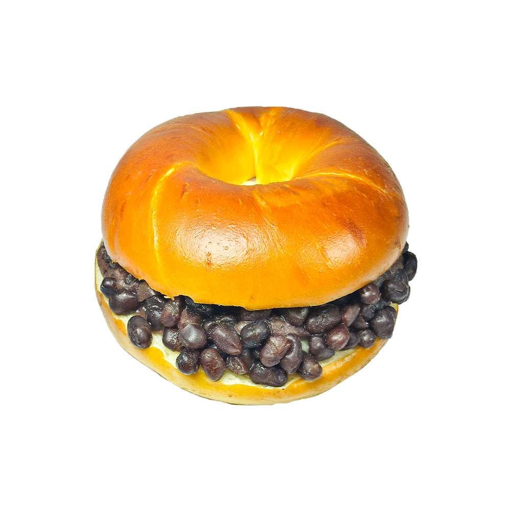 Pretzel Red Bean Cream Cheese Bagel Pretzel Red Bean Cream Cheese Bagel