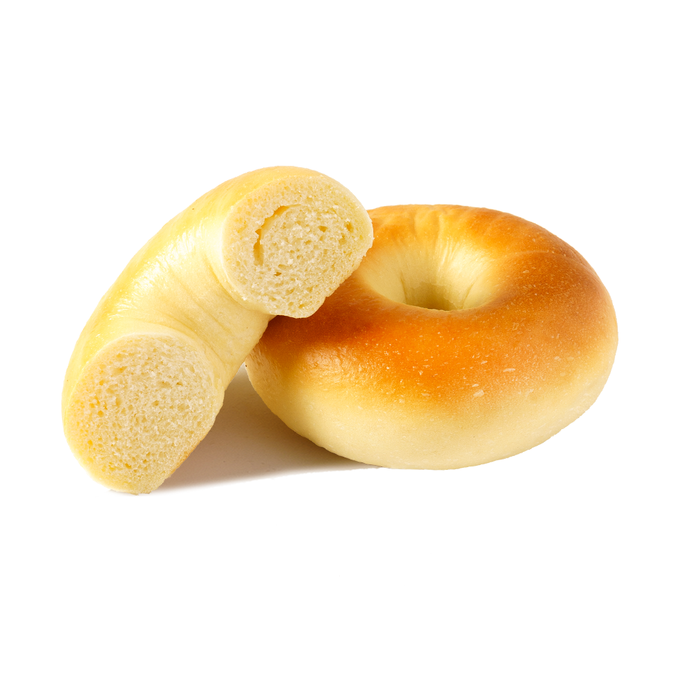 Glanset og sprø vanlig bagel