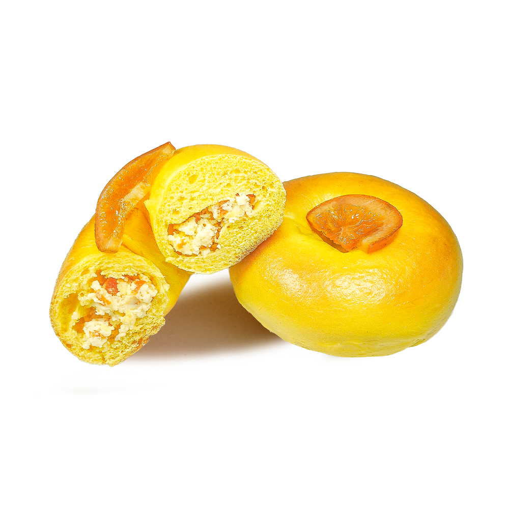 Søt og forfriskende appelsinkremostbagel Søt og forfriskende appelsinkremostbagel