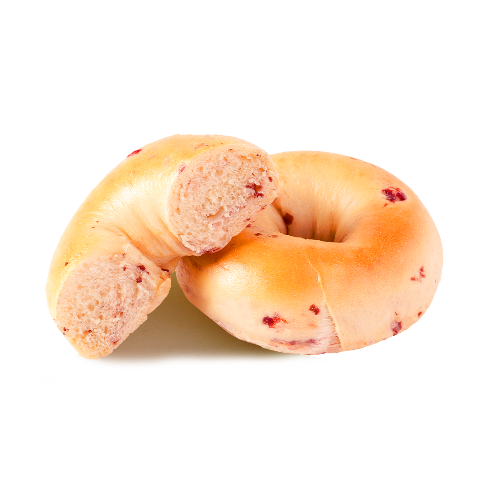 Sunn og fettfattig tranebærbagel